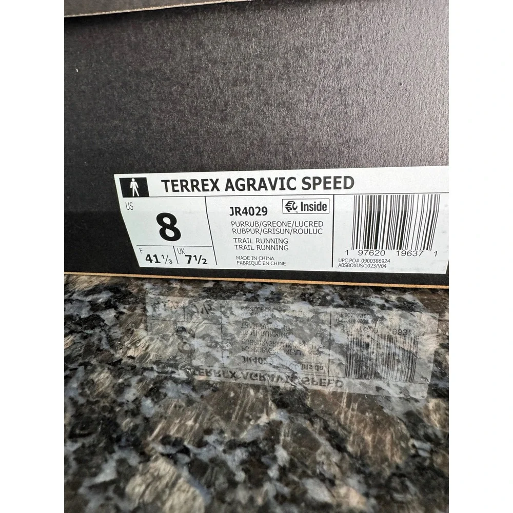 Adidas Terrex Agravic Speed Mens Trail Running Shoes Red JR4029 Size‎ 8